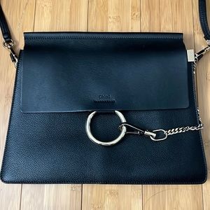 CHLOE Faye Leather Medium Shoulder Bag